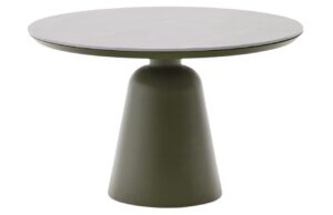 Zelen&yacute; keramick&yacute; zahradn&iacute; stůl Kave Home Tudons 120 cm