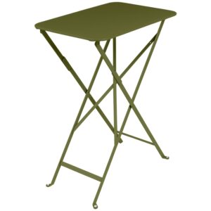 Zelen&yacute; kovov&yacute; skl&aacute;dac&iacute; stůl Fermob Bistro 37 x 57 cm - odst&iacute;n pesto