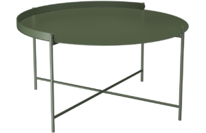 Zelen&yacute; kovov&yacute; zahradn&iacute; konferenčn&iacute; stolek HOUE Edge 76 cm