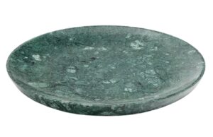 Zelen&yacute; mramorov&yacute; serv&iacute;rovac&iacute; tal&iacute;ř Kave Home Ecin 20 cm
