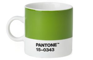 Zelen&yacute; porcel&aacute;nov&yacute; hrnek Pantone Green 15-0343 120 ml