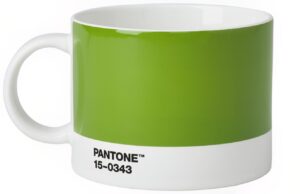 Zelen&yacute; porcel&aacute;nov&yacute; hrnek Pantone Green 15-0343 475 ml