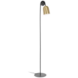 Zlat&aacute; kovov&aacute; stojac&iacute; lampa Kave Home Natsumi 180 cm