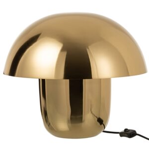 Zlat&aacute; kovov&aacute; stoln&iacute; lampa J-line Mushroom S