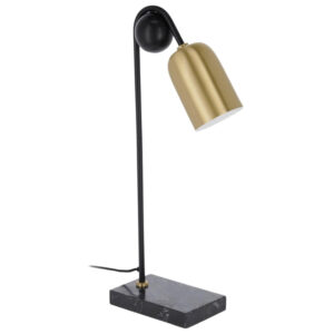 Zlat&aacute; kovov&aacute; stoln&iacute; lampa Kave Home Natsumi
