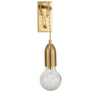 Zlat&eacute; kovov&eacute; n&aacute;stěnn&eacute; světlo Nova Luce Veda