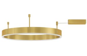 Zlat&eacute; kovov&eacute; stropn&iacute; LED světlo Nova Luce Motif 60 cm