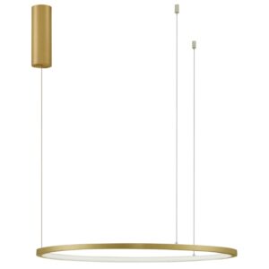 Zlat&eacute; kovov&eacute; z&aacute;věsn&eacute; LED světlo Nova Luce Tarquin 60 cm