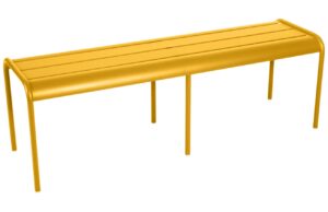 Žlut&aacute; kovov&aacute; lavice Fermob Luxembourg 145 cm