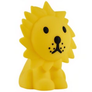Žlut&aacute; plastov&aacute; dětsk&aacute; LED lampa Mr. Maria Lion 11 cm