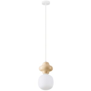 Žlut&eacute; z&aacute;věsn&eacute; světlo Nova Luce Clio 18 cm