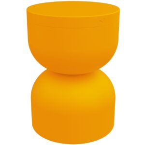 Žlut&yacute; hlin&iacute;kov&yacute; zahradn&iacute; stolek Fermob Piapolo 32 cm