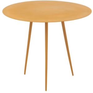 Žlut&yacute; kovov&yacute; konferenčn&iacute; stolek J-line Ochro 56 cm