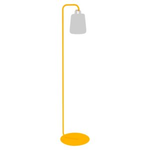 Žlut&yacute; kovov&yacute; stojan na lampu Fermob Balad 157 cm