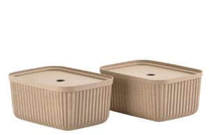 Zone Denmark Set dvou b&eacute;žov&yacute;ch pap&iacute;rov&yacute;ch &uacute;ložn&yacute;ch boxů Pulp 32 x 23 cm