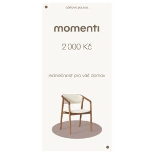 momenti Designov&yacute; poukaz 2000 Kč