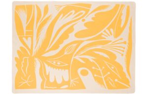 noo.ma B&eacute;žovo-žlut&yacute; pl&eacute;d Lino 200 x 165 cm