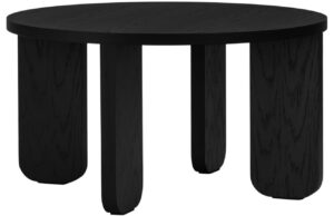 noo.ma Čern&yacute; dubov&yacute; konferenčn&iacute; stolek Kuvu 75 cm