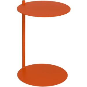 noo.ma Oranžov&yacute; kovov&yacute; odkl&aacute;dac&iacute; stolek Ande 40 cm