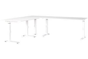 Germania B&iacute;l&yacute; v&yacute;&scaron;kově nastaviteln&yacute; pracovn&iacute; stůl Mailand 240 x 200 cm