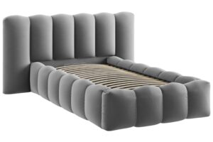 Micadoni &Scaron;ed&aacute; sametov&aacute; postel Lupine 90 x 200 cm s &uacute;ložn&yacute;m prostorem