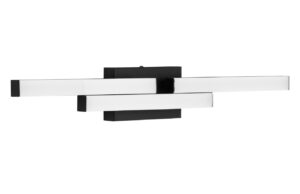 Nova Luce Čern&eacute; n&aacute;stěnn&eacute; LED světlo Atom 60 cm