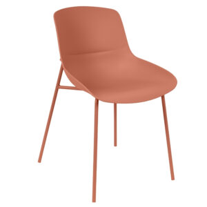 Somcasa Červen&aacute; plastov&aacute; j&iacute;deln&iacute; židle Diletta