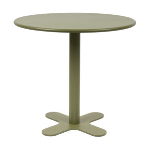 White Label Zelen&yacute; zahradn&iacute; bistro stolek SANJAY 80 cm