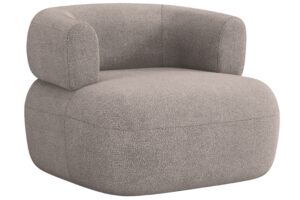 Windsor & Co Světle hněd&eacute; boucl&eacute; křeslo Aldrin