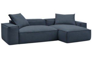 Bobochic Paris Tmavě modr&aacute; rohov&aacute; pohovka Boheme 302 cm