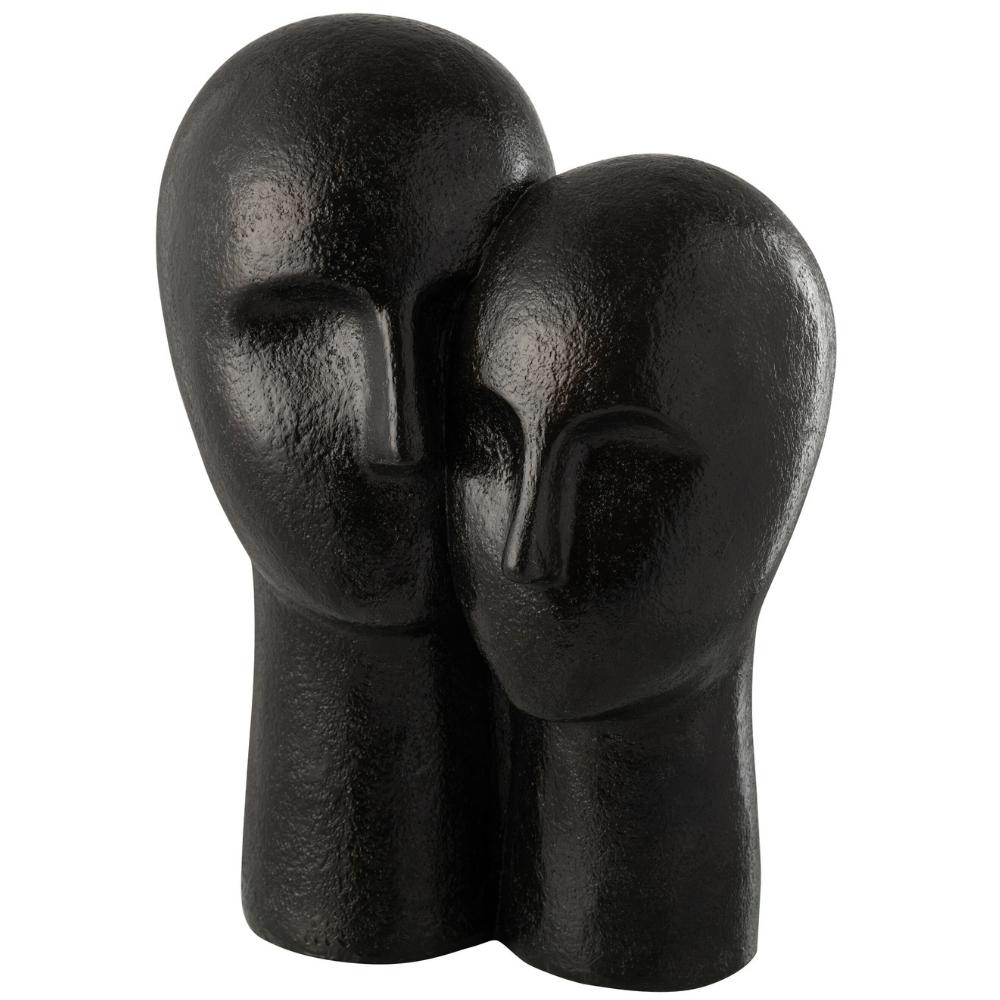 Černá soška J-line Head Couple 42