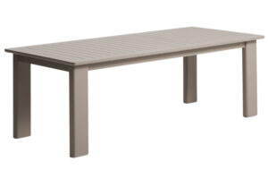 Kave Home B&eacute;žovo&scaron;ed&yacute; rozkl&aacute;dac&iacute; zahradn&iacute; stůl Livorno 233/350 x 100 cm
