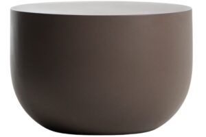 Kave Home Hněd&yacute; cementov&yacute; zahradn&iacute; stolek Garbet 60 cm