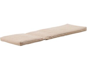 Kave Home Pruhovan&yacute; b&eacute;žovo-b&iacute;l&yacute; pol&scaron;t&aacute;ř na leh&aacute;tko Dirome 50 x 175 cm