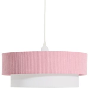 Kave Home Růžov&eacute; z&aacute;věsn&eacute; světlo Bianella 40 cm