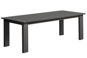 Kave Home &Scaron;ed&yacute; rozkl&aacute;dac&iacute; zahradn&iacute; stůl Livorno 233/350 x 100 cm