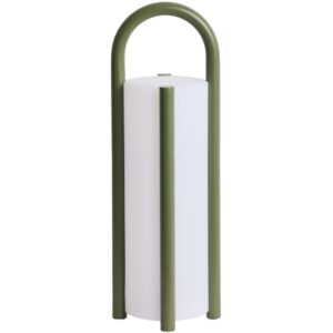 Kave Home Zelen&aacute; přenosn&aacute; zahardn&iacute; lampa Leros 48 cm