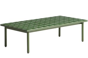 Kave Home Zelen&yacute; zahradn&iacute; stolek Maurina 122 x 61cm