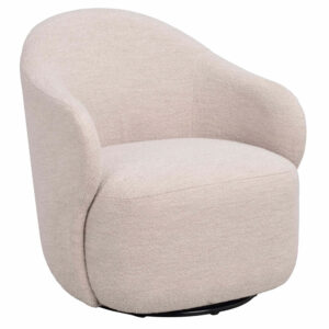 Rowico Světle b&eacute;žov&eacute; otočn&eacute; křeslo CHAPELTOWN