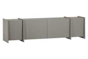 WOOOD &Scaron;ed&yacute; dřevěn&yacute; TV stolek Brock 200 x 44 cm