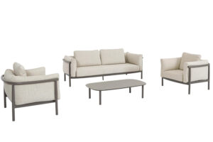 Bizzotto B&eacute;žovo-hněd&yacute; zahradn&iacute; set pohovky