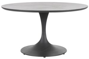 Bizzotto &Scaron;ed&yacute; zahradn&iacute; stůl Arnold &Oslash; 120 cm s keramickou deskou