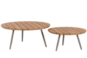 Bizzotto Set dvou zahradn&iacute;ch stolků Corbeta 60/80 cm