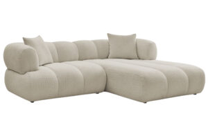 Bobochic Paris B&eacute;žov&aacute; boucl&eacute; rohov&aacute; pohovka Pamira 253 cm