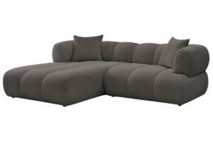 Bobochic Paris Hněd&aacute; boucl&eacute; rohov&aacute; pohovka Pamira 253 cm