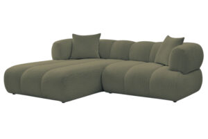 Bobochic Paris Zelen&aacute; boucl&eacute; rohov&aacute; pohovka Pamira 253 cm