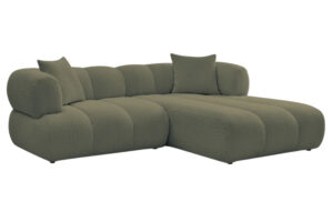 Bobochic Paris Zelen&aacute; boucl&eacute; rohov&aacute; pohovka Pamira 253 cm