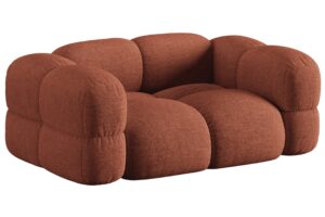 Cosmopolitan Design Terakotově oranžov&aacute; dvoum&iacute;stn&aacute; pohovka Loretto 180 cm