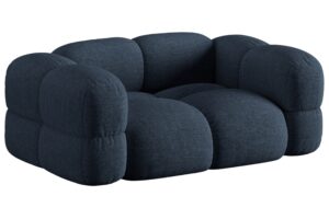 Cosmopolitan Design Tmavě modr&aacute; dvoum&iacute;stn&aacute; pohovka Loretto 180 cm