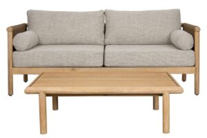 Dutchbone Dřevěn&yacute; zahradn&iacute; set pohovky a stolku OASIS